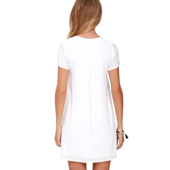 Lulu’s Down in Kokomo Ivory Embroidered Shift Dress - Picture 10 of 10